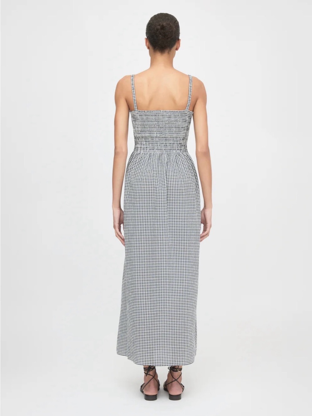 Hill House Home The Larissa Nap Dress in Black/Sand Gingham | Small | SOLD OUT - Picture 4 of 15